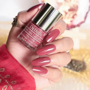 DEBELLE GEL NAIL LACQUER SCARLET RUBY - (PASTEL BURGUNDY NAIL POLISH), 8ML